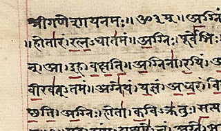 escritura sanscrito